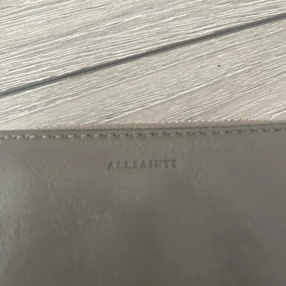 All Saints Taupe Leather wallet - Picture 2 of 6